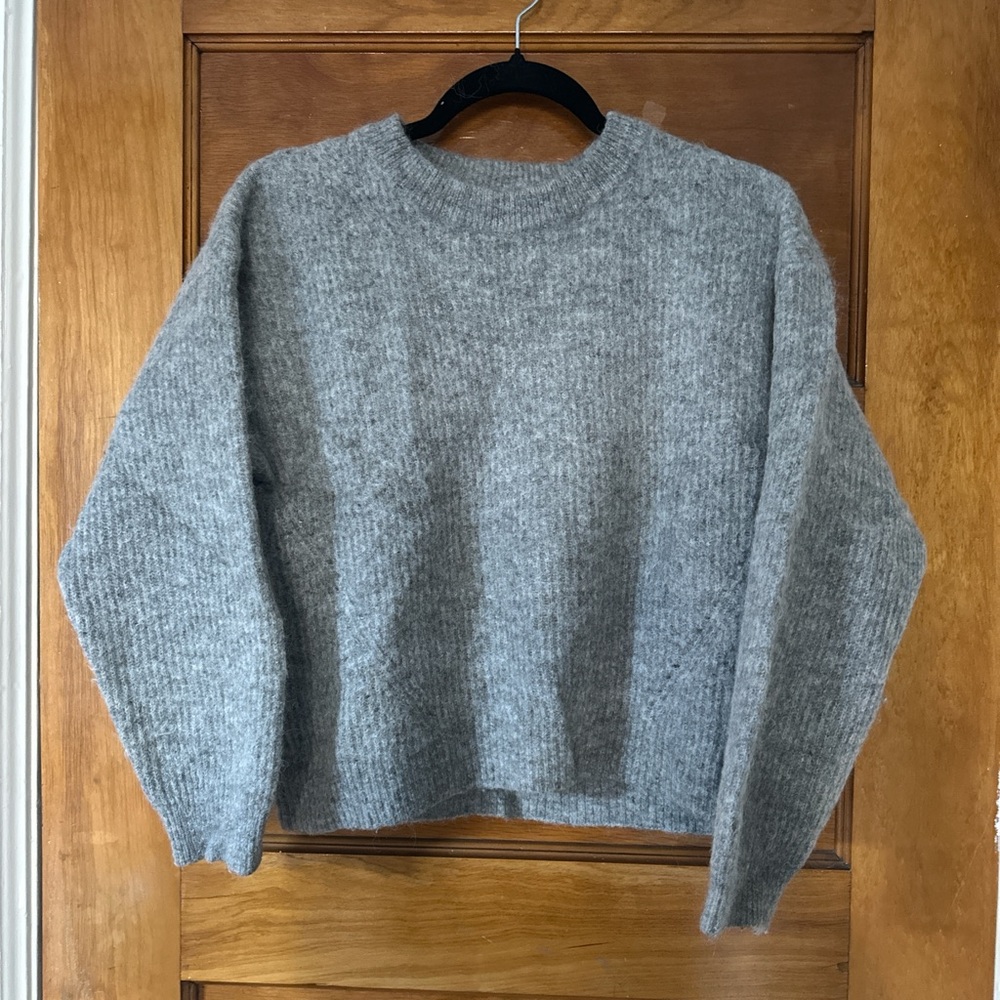 Galeries Lafayette grey wool blend cardigan